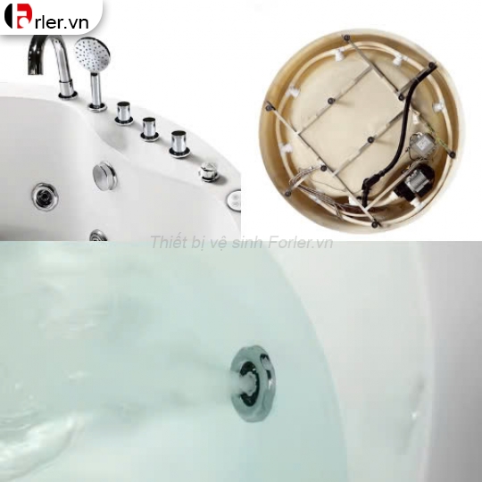 Bồn tắm tròn có hệ thống massage FORLER