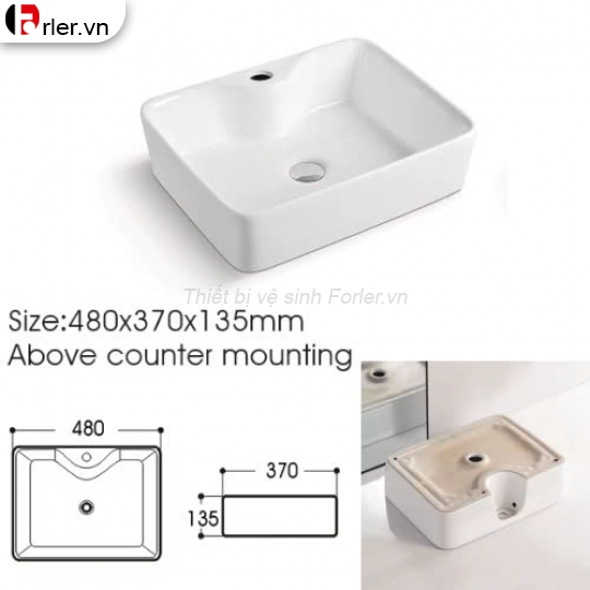 Lavavbo Đặt Bàn Chữ Nhật FORLER