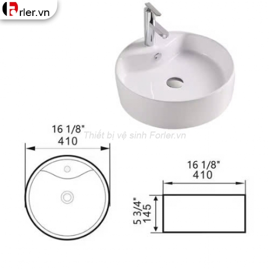 Lavabo Đặt Bàn Tròn FORLER