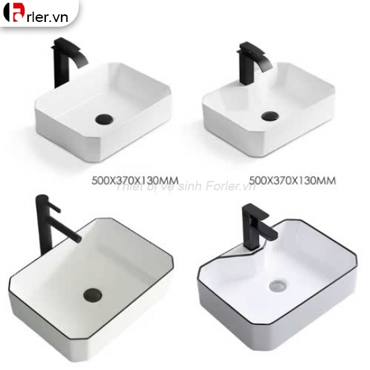 Lavabo Chữ Nhật có Để Vòi FORLER