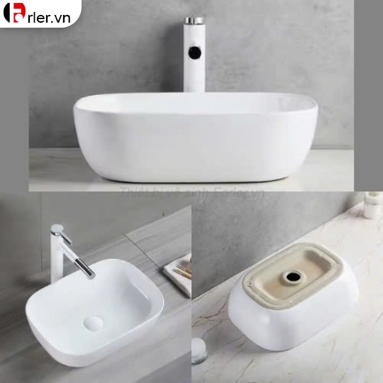 Lavabo Bầu Hình Chữ Nhật FORLER