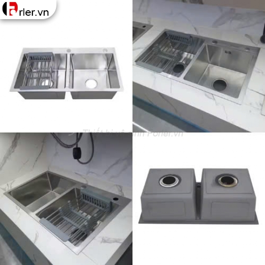 Chậu Rửa Chén 2 Hộc Inox 304 FORLER