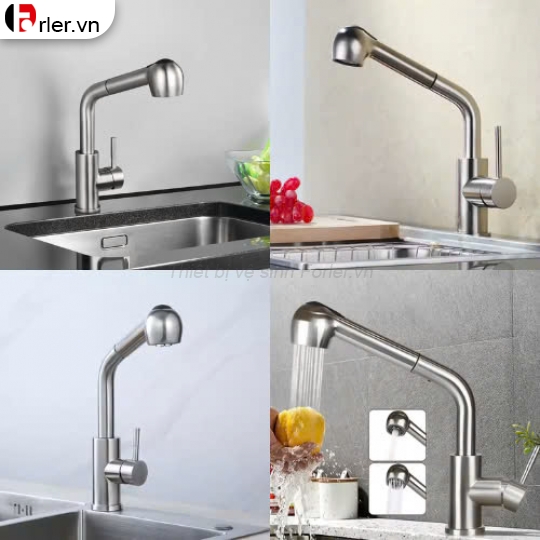 Vòi Rửa Chén INOX 304 Sơn Tĩnh Điện FORLER
