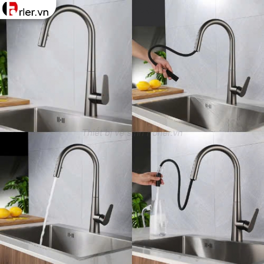 Vòi Rửa Chén Dây Rút Nóng-Lạnh FORLER