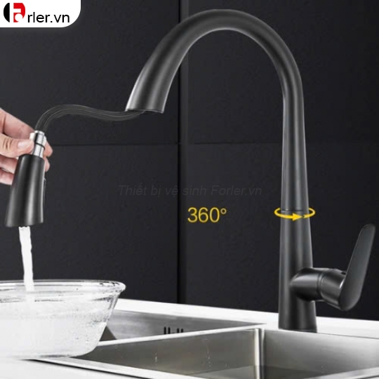 Vòi Rửa Chén Dây Rút Nóng-Lạnh FORLER