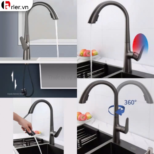 Vòi Rửa Chén Dây Rút Nóng-Lạnh FORLER