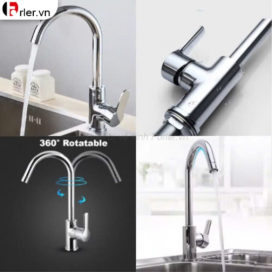 Vòi Rửa Chén Nóng Lạnh Vòng Cung FORLER