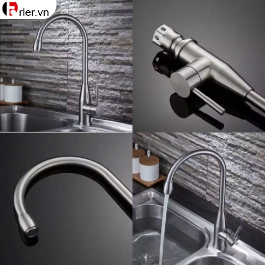 Vòi Chén Nóng Lạnh Đồng Thau Đầu Đạn FORLER