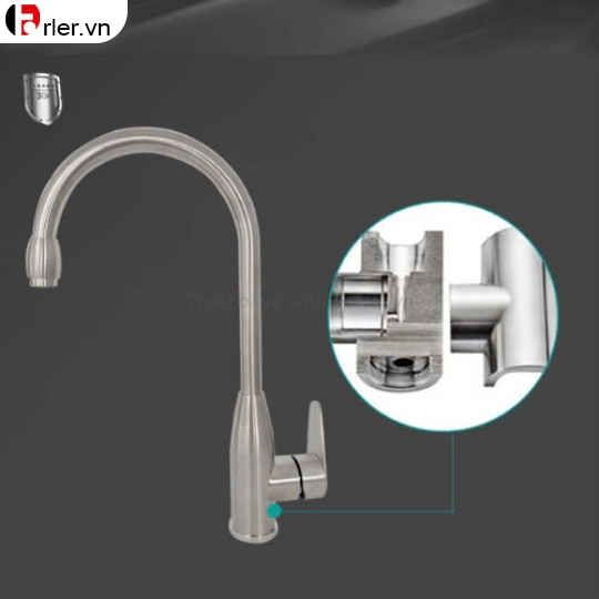 Vòi Chén Nóng Lạnh Đồng Thau Đầu Đạn FORLER