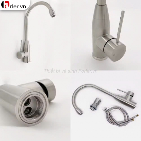 Vòi Chén Nóng Lạnh Đồng Thau Đầu Đạn FORLER