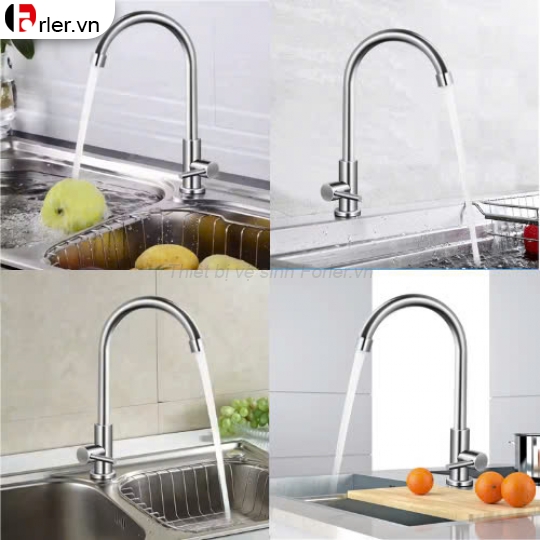 Vòi Chén Lạnh Phi 24 Xoay Bi 304 FORLER