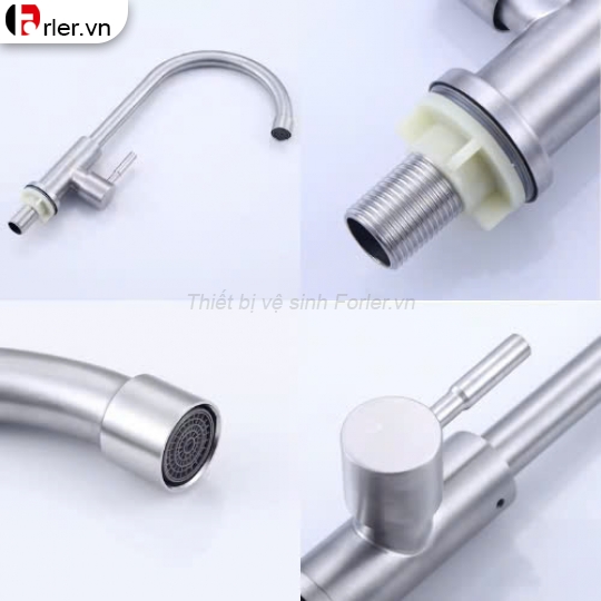 Vòi Chén Lạnh Phi 24 Xoay Bi 304 FORLER