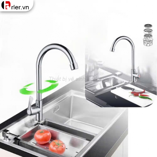 Vòi Chén Lạnh Phi 24 Xoay Bi 304 FORLER
