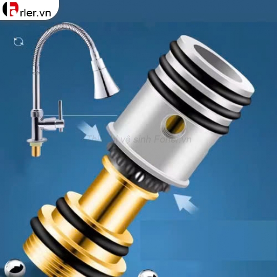 Vòi Chén Lạnh Loe Cần Dẻo FORLER
