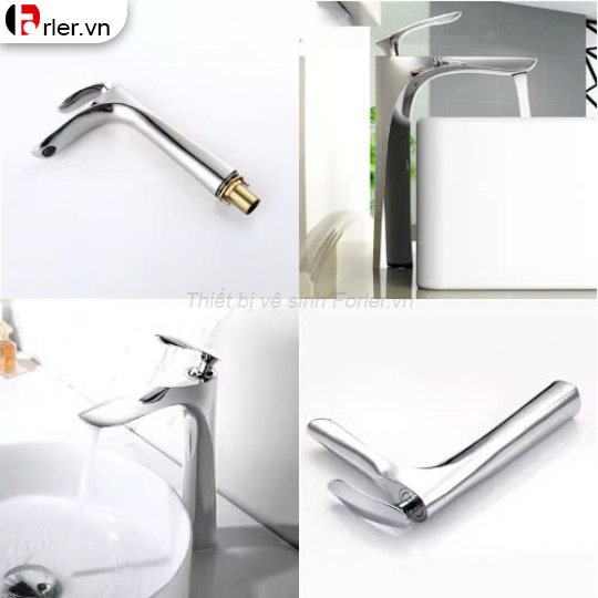 Vòi Lavabo Hình Chiếc Lá 20cm 30cm Cao Cấp Sáng Bóng Sang Trọng FORLER