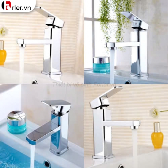 Vòi Lavabo Vuông 20cm 30cm Nóng - Lạnh FORLER
