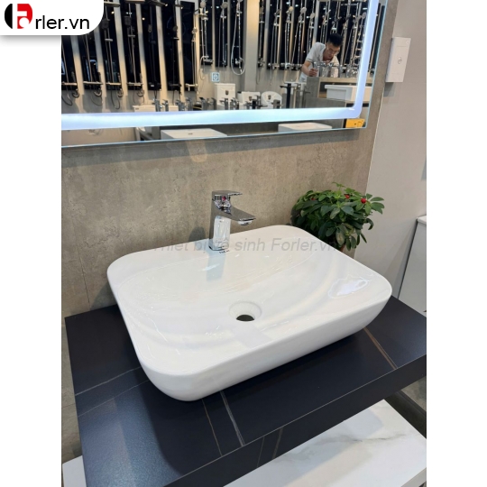 Chậu Lavabo Đặt Bàn ( Đặt Bàn - Treo Tường ) KT 550x420x140mm FL-LVB53 Forler
