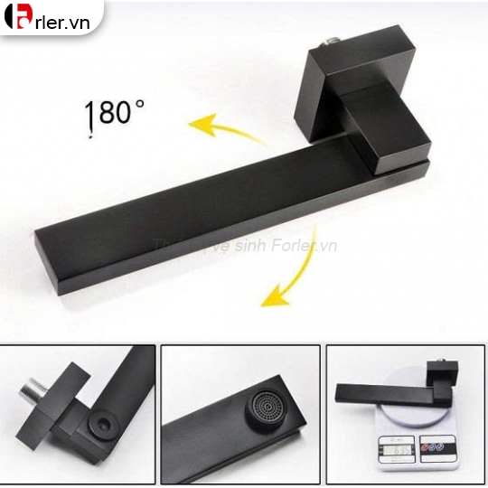 Sen Tắm Âm Tường Đồng Thau Sơn Tĩnh Điện Đen FORLER