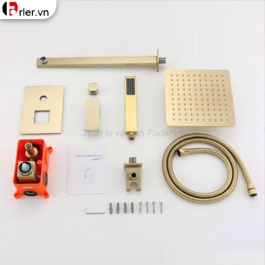 Sen Tắm Âm Tường Đồng Thau Mạ Vàng STAT06