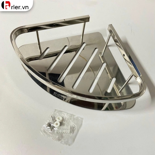 Kệ Góc Treo Tường Inox 1 TẦNG KG10 FORLER