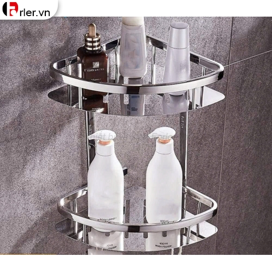 Kệ Góc Treo Tường Inox 304 KG07 FORLER