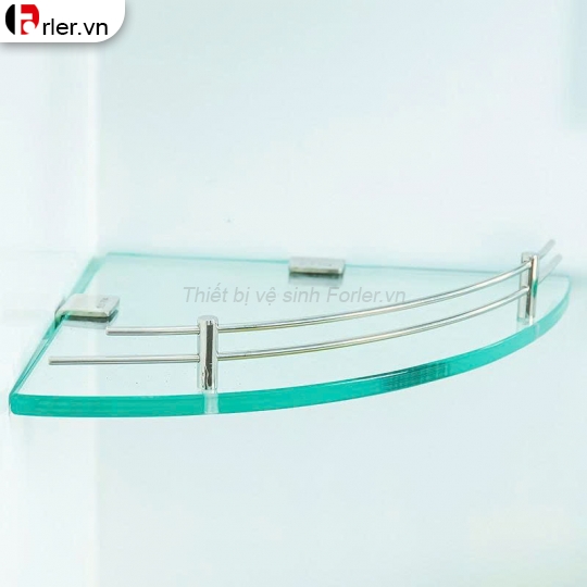 Kệ Kính Góc 1 Tầng Cho Nhà Tắm Inox 304 FORLER