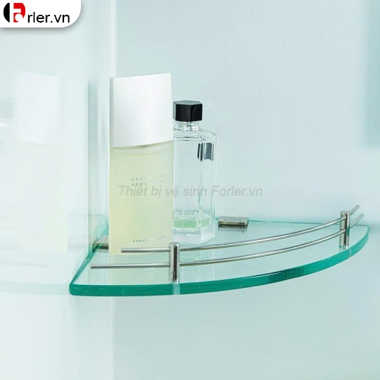 Kệ Kính Góc 1 Tầng Cho Nhà Tắm Inox 304 FORLER