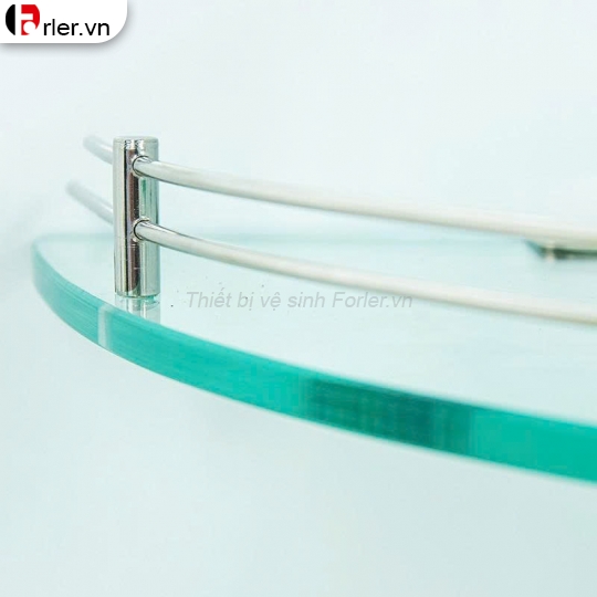 Kệ Kính Góc 1 Tầng Cho Nhà Tắm Inox 304 FORLER
