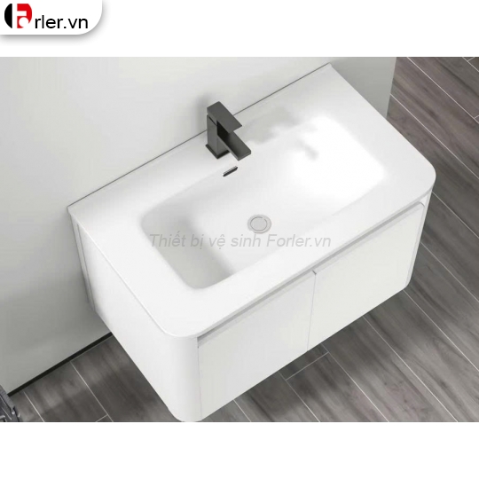 Tủ Nhựa Lavabo PVC Mặt Sứ Âm FORLER