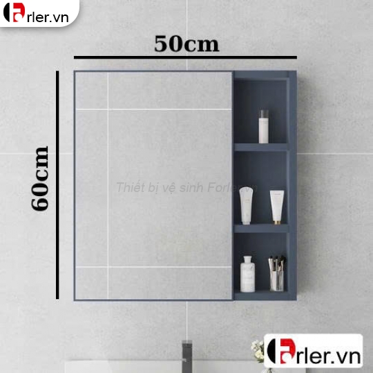 Tủ Gương Lavabo Nhựa Mini 1 Cánh PVC Đặc FORLER