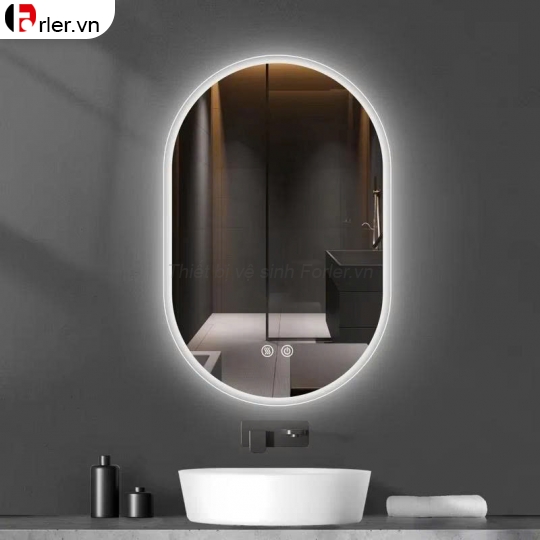GƯƠNG OVAL ĐÈN LED CẢM ỨNG FORLER