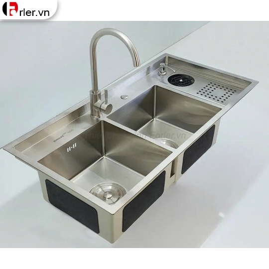 Chậu Rửa Chén Inox 304 - 2 Hộc - Có Bàn Chờ Forler 