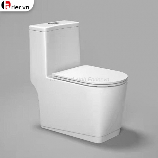 Bồn Cầu 1 Khối Sứ Cạnh Vuông FORLER