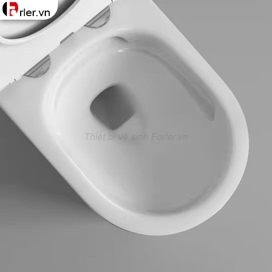 Bồn Cầu 1 Khối Sứ Cạnh Vuông FORLER