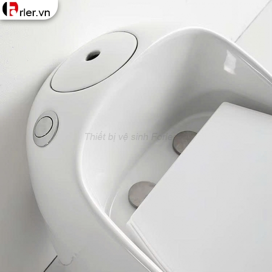 Bồn Cầu Một Khối Kiểu Dáng Tròn ( Nắp Nhựa UF ) 