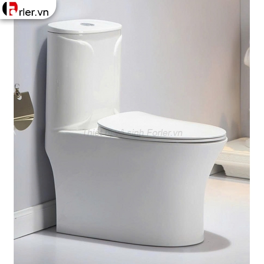 Bồn Cầu Một Khối Sứ Nung Men Nano Tuyết Cao Cấp Forler