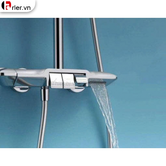 Sen Tắm Cây Nóng Lạnh Crom Bóng Và Nano Đen FL-ST20 Forler