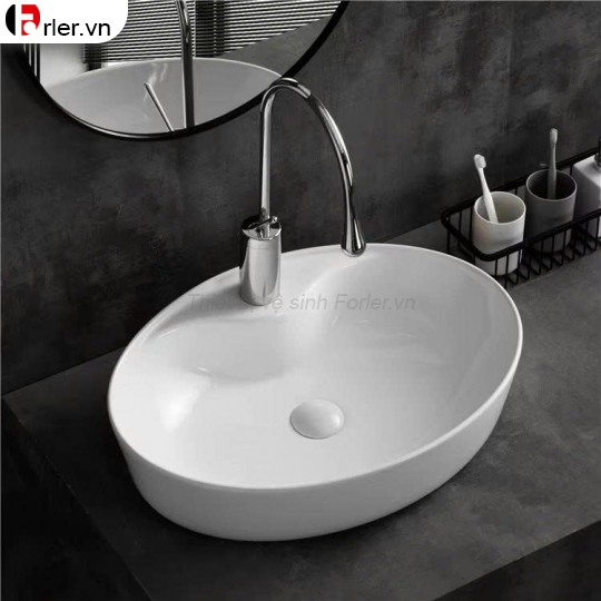 Chậu Lavabo Đặt Bàn KT 545x395x150mm Forler