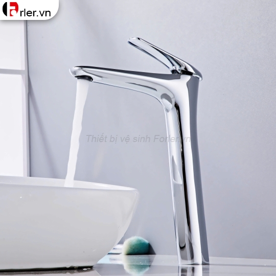 Vòi Lavabo Nóng Lạnh Đồng mạ Crome Cao 30cm (FL-VLVB35) Forler