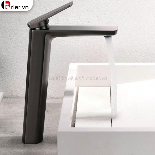 Vòi Lavabo Nóng Lạnh Đồng mạ Crome Cao 30cm (FL-VLVB40) Forler