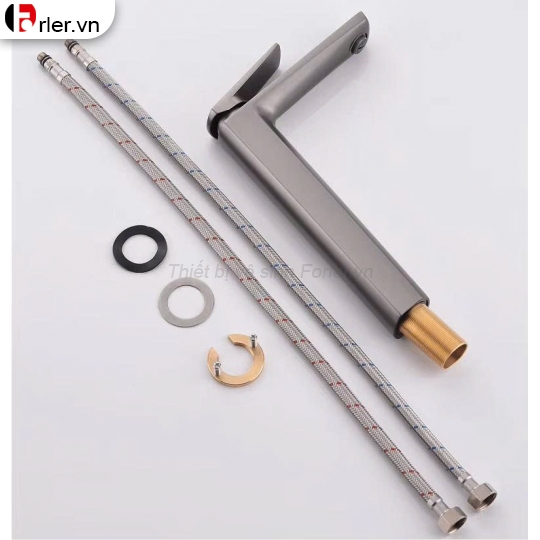 Vòi Lavabo Nóng Lạnh Đồng mạ Crome Cao 30cm (FL-VLVB40) Forler