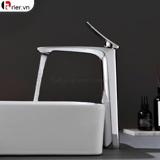 Vòi Lavabo Nóng Lạnh Đồng Sơn Tĩnh Điện Xám (FL-VLVB41) Forler