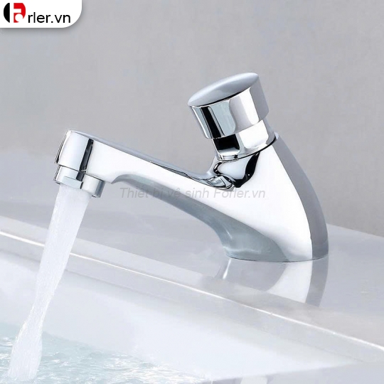 Vòi Lavabo Lạnh Bán Tự Động Mạ Bóng (FL-VLVB47) Forler