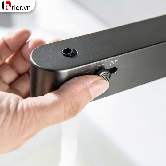 Vòi Nóng Lạnh Dây Rút Xám Nano Sơn Tĩnh Điện (FL-VLVB52) Forler