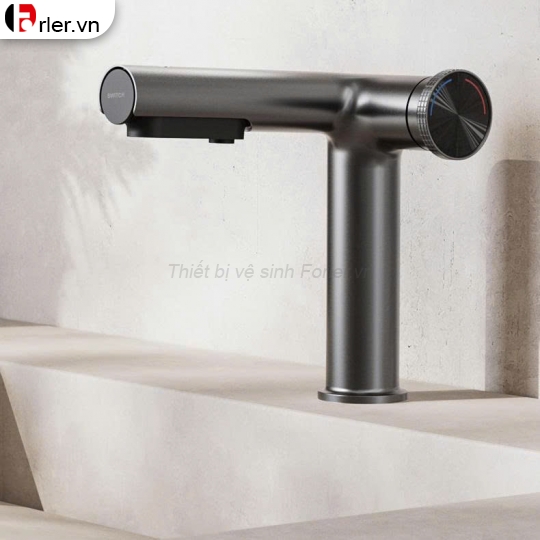 Vòi Nóng Lạnh Dây Rút Xám Nano Sơn Tĩnh Điện (FL-VLVB53) Forler