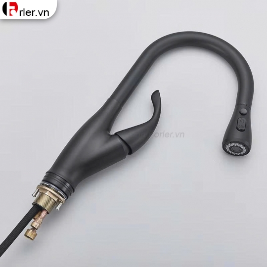 Vòi Rửa Chén Bát Nóng Lạnh Dây Rút Nano Sơn Tĩnh Điện (VRC46) Forler