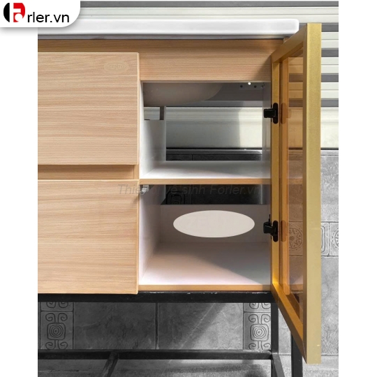 Bộ Tủ Lavabo Gương Đèn Led Nhựa PVC Forler 