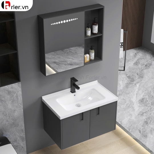Bộ Tủ Nhôm Hợp Kim Chậu Lavabo Và Tủ Gương (TLVB31) Forler