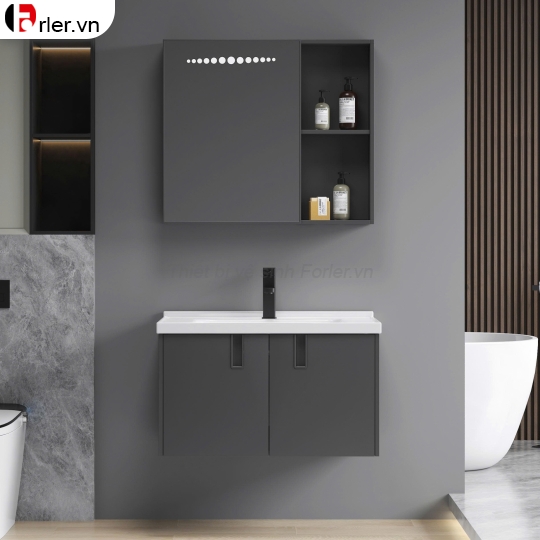 Bộ Tủ Nhôm Hợp Kim Chậu Lavabo Và Tủ Gương (TLVB31) Forler