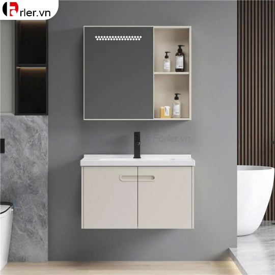 Bộ Tủ Nhôm Hợp Kim Chậu Lavabo Và Tủ Gương (TLVB32) Forler